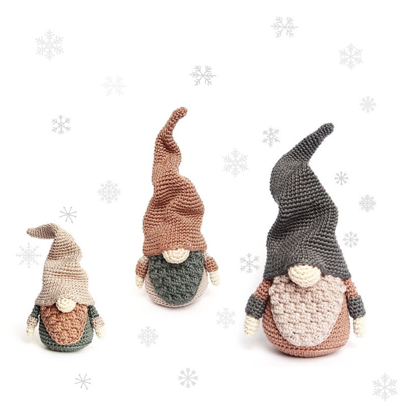 Set of 3 Sizes Christmas Gnomes